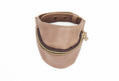 Handmade Leather Womens Wrist Pouch Zipper Mens Womens Wrist Wallet Wrist Purse - iwalletsmen