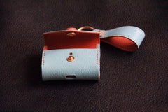 Handmade Leather AirPods Case with Keyring Leather AirPods Case Airpod Case Cover - iwalletsmen