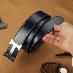 Handmade Mens Coffee Leather Leather Belts PERSONALIZED Leather Belt for Men - iwalletsmen