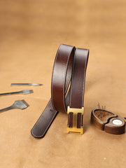 Handmade Mens Blue Leather Leather Belts PERSONALIZED Leather Belt for Men - iwalletsmen