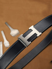 Handmade Mens Blue Leather Leather Belts PERSONALIZED Leather Belt for Men - iwalletsmen