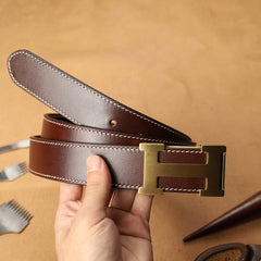 Handmade Mens Blue Leather Leather Belts PERSONALIZED Leather Belt for Men - iwalletsmen