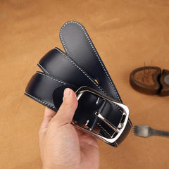 Handmade Mens Coffee Leather Belts PERSONALIZED Fashion Coffee Leather Belt for Men - iwalletsmen