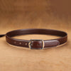 Handmade Mens Blue Leather Belts PERSONALIZED Fashion Blue Leather Belt for Men - iwalletsmen