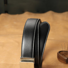 Handmade Mens Coffee Leather Belts PERSONALIZED Fashion Leather Belt for Men - iwalletsmen