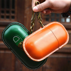 Handmade Mens Leather Glasses Case With Hook Glasses Box Womens Glasses Holder Eyeglass Case
