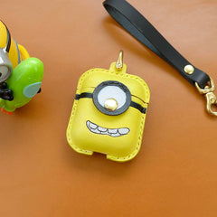Handmade Green Leather AirPods 1,2 Cases with Wristlet Strap Leather AirPods Cases Airpod Case Cover - iwalletsmen