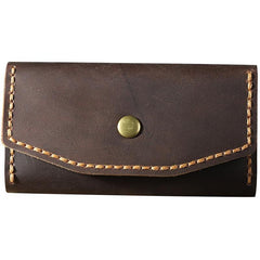 Handmade Vintage Coffee Leather Mens Keys Holder Keys Wallet Car Key Holders for Men - iwalletsmen