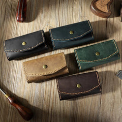 Handmade Vintage Coffee Leather Mens Keys Holder Keys Wallet Car Key Holders for Men - iwalletsmen