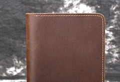 Vintage Mens Leather Slim Small Wallet Cool billfold Slim Bifold Wallets for Men - iwalletsmen