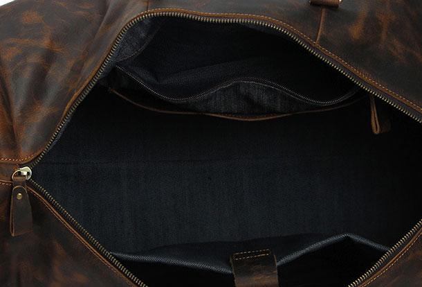 Leather Mens Weekender Bag Travel Bag Duffle Bag Vintage Overnight