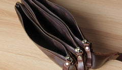 Leather Fanny Pack Mens Waist Bag Hip Pack Belt Bag Bumbag for Men