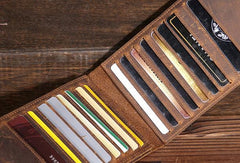 card cases wallets​ Leather Long Wallet Cool Mens Credit Card Wallet Leather Card Holder Wallet