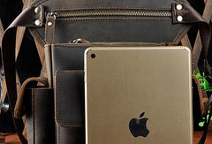Cool Leather Mens Drop Leg Bag Belt Pouch Bag HIP PACK Waist Bag Shouder Bags For Men - iwalletsmen