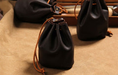 leather drawstring pouch Leather Coin Pouch Drawstring Pouch Male Coin Pouch Small Coin Pouch