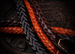 Handmade Leather Braided Biker Trucker Tooled Carp Wallet Chain for Chain Wallet Biker Wallet Trucker Wallet