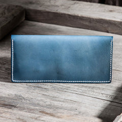 Handmade Leather Long Wallets for men Envelope Bifold Men Long Wallet - iwalletsmen