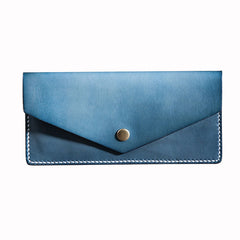 Handmade Leather Long Wallets for men Envelope Bifold Men Long Wallet - iwalletsmen