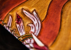Handmade Leather Mah¨¡k¨¡la Tooled Mens billfold Wallet Cool Leather Wallet Slim Wallet for Men
