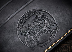 Handmade Leather Mah¨¡k¨¡la Tooled Mens billfold Wallet Cool Leather Wallet Slim Wallet for Men