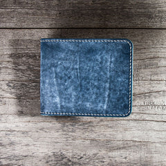Handmade Leather Men Small Wallet Bifold Vintage Wallet for Men
