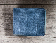 Handmade Leather Men Small Wallet Bifold Vintage Wallet for Men