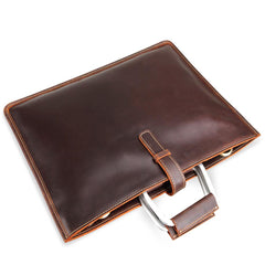 Handmade Leather Men Vintage Briefcase Handbag Laptop Bag For Men - iwalletsmen