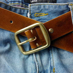 Handmade Leather Mens Belt Men Distress Leather Belt for Men - iwalletsmen