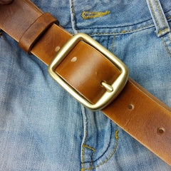 Handmade Leather Mens Belt Men Distress Leather Belt for Men - iwalletsmen