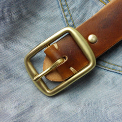 Handmade Leather Mens Belt Men Distress Leather Belt for Men - iwalletsmen