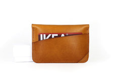 Handmade Leather Mens Card Wallets Front Pocket Wallet Small Change Wallets for Men - iwalletsmen