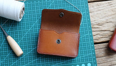 Handmade Leather Mens Change Wallet Card Wallet Front Pocket Wallets Small Wallets for Men - iwalletsmen
