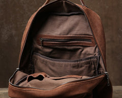 Handmade Leather Mens Cool Backpack Bag Large Travel Bag Hiking Bag for Men