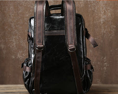 Handmade Leather Mens Cool Backpack Large Travel Bag Hiking Bag for Men
