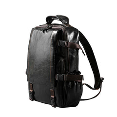 Handmade Leather Mens Cool Backpack Large Travel Bag Hiking Bag for Men