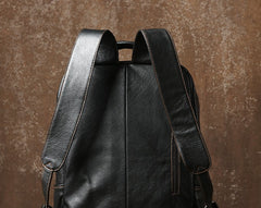 Handmade Leather Mens Cool Backpack Sling Bag Large Travel Bag Hiking Bag for Men