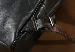Handmade Leather Mens Cool Backpack Sling Bag Large Travel Bag Hiking Bag for Men