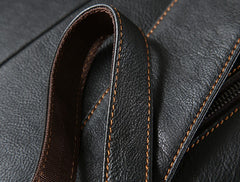 Handmade Leather Mens Cool Backpack Sling Bag Large Travel Bag Hiking Bag for Men