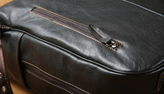 Handmade Leather Mens Cool Backpack Sling Bag Large Travel Bag Hiking Bag for Men