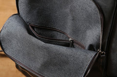 Handmade Leather Mens Cool Backpack Sling Bag Large Travel Bag Hiking Bag for Men