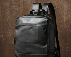 Handmade Leather Mens Cool Backpack Sling Bag Large Travel Bag Hiking Bag for Men