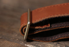 Handmade Leather Mens Cool Chest Bag Sling Bag Crossbody Bag Travel Bag Hiking Bag for men