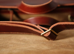Handmade Leather Mens Cool Handbag Tote Shoulder Bag Work Bag Laptop Bag for Men