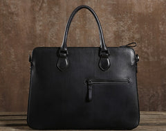 Handmade Leather Mens Cool Messenger Bag Briefcase Work Bag Business Bag Laptop Bag for men