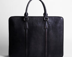 Handmade Leather Mens Cool Messenger Bag Briefcase Work Bag Business Bag Laptop Bag for men