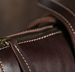 Handmade Leather Mens Cool Messenger Bag Briefcase Work Bag Business Bag Laptop Bag for men