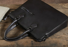 Handmade Leather Mens Cool Messenger Bag Briefcase Work Bag Business Bag Laptop Bag for men