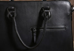 Handmade Leather Mens Cool Messenger Bag Briefcase Work Bag Business Bag Laptop Bag for men