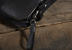 Handmade Leather Mens Cool Messenger Bag Briefcase Work Bag Business Bag Laptop Bag for men