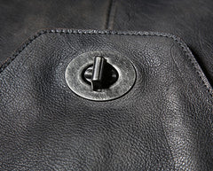 Handmade Leather Mens Cool Messenger Bag Briefcase Work Bag Business Bag Laptop Bag for men